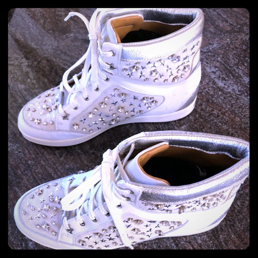 Jimmy Choo Crystal Star Tokyo High Tops